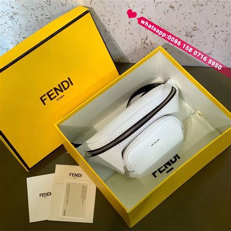 fendi waist bag white|authentic Fendi bags.